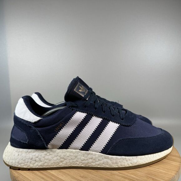 S Adidas Iniki Runner Collegiate Navy 2017 Running Shoes Men's Sz 13 SNEAKERS - Picture 1 of 8
